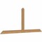 Ekena Millwork Portland Timber Gable Bracket, Western Red Cedar, 72"W x 30"H x 1 1/2"D x 3 1/2"F, 10/12 Pitch GBW072X30X0204POR00SWR - alternate 2